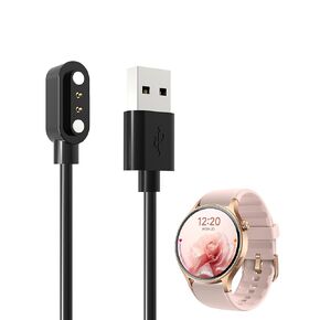 for aeac AR-01 Smart Watch Charger,BOVUGAC Magnetic Replacement USB Charging Cable Compatible with aeac AR-01 Smart Watch Accessories(Black)