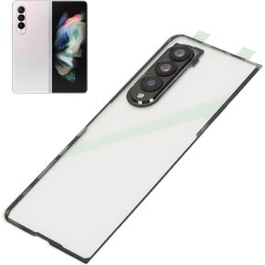 Rear Back Glass Cover Replacement Z Fold 3 5G F926, Transparent Mobile Phone Rear Panel Housing Cover with Pre Installed and Tool, Phone Repair Accessories