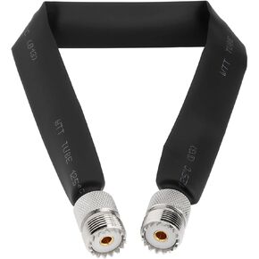 1Pc UHF CB Coax Cable Female to Female Coaxial Wireless Cable for GSM System GPS Navigation System Wireless Communication 30cm/12Inch 50 Ohms