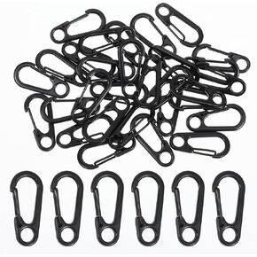 Carabiner Hook Small, Mini Carabiner Hook Metal Carabiner Small Black Carabiner for Camping Trips Hiking Travel Indoor Outdoor Use