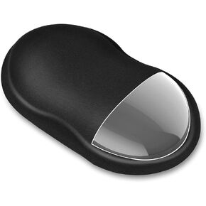 VANKEY Gel Mouse Wrist Rest, Soft Gel Wrist Rest Pad for Computer, Office, PC Gaming - Non-Slip Base, Wrist Pain & Fatigue Relief, Black
