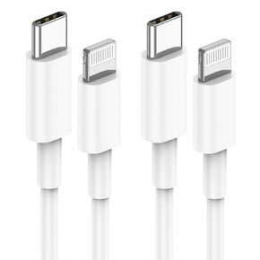 6FT USB C to Lightning Cable, 2 Pack [Apple MFi Certified] USB C iPhone Charger PD Fast Charging, 6 Foot Long Type C to Lightning Cord Compatible with iPhone 14 13 12 11 Pro Max Mini XR XS 8 SE iPad