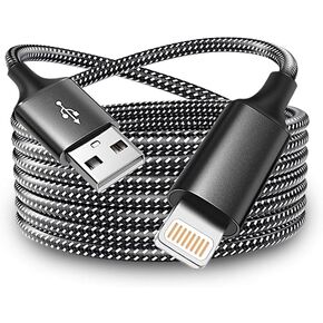 USB to Lightning Cable, iPhone Charger Cord, Nylon Braided Fast Charging Cable 3ft Mfi Certified for iPhone 14 13 12 11 SE XS XR 8 Plus iPad AirPods, 1-Pack