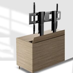 Tv Motorized Lift, Tv Lift Mechanism with Remote, Dual Motor Lift Stroke 130cm/51.1inch, for 55" to 100" TVs Up to 120kg/264lb