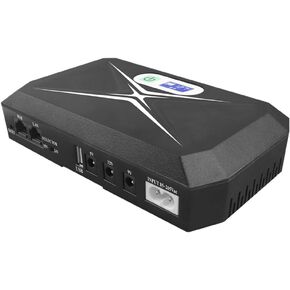 Mini UPS for WiFi Router,Supports DC 5V/9V/12V<2A Routers, FTTH, Modem, Set Top Box,10400mAh Battery,Automatic Switching,Zero Lag,WiFi ups