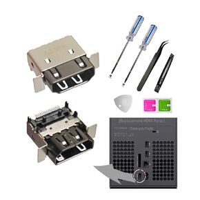(2pcs HDMI Port Pack) Series x HDMI Replacement Parts,HDMI Display Port Jack Socket Connector Replacement Parts for Xbox Series XSX M1087810 [not fit for series XSS Version,not fit for one x version]