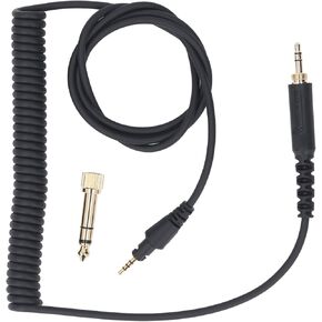 Audio Cable Replacement for DJ HDJ CUE1 HDJ CUE1BT HDJ X5 HDJ X7 HDJ S7, Headphone Cord with 3.5mm Plug 6.3mm Adapter, Headphone Sound Cable