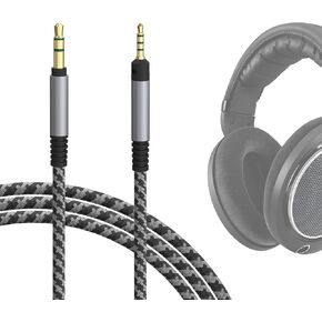 Geekria Audio Cable Compatible with Sennheiser HD620S, HD599SE, HD599, HD598, HD598SE, HD560S, HD598SR, HD400PRO, HD579, HD569, 1/8" (3.5mm) to 2.5mm Braided Nylon Replacement Cord (5.6 ft/1.7 m)