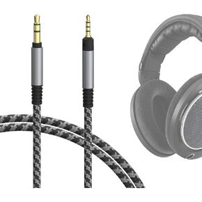 Geekria Audio Cable Compatible with Sennheiser HD620S, HD599SE, HD599, HD598, HD598SE, HD560S, HD598SR, HD400PRO, HD579, HD569, 1/8" (3.5mm) to 2.5mm Braided Nylon Replacement Cord (4ft / 1.2 m)