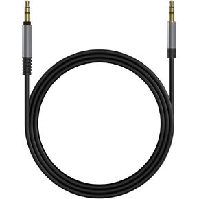 Audio Cable for Beats Studio Pro, Sony WH-1000XM5, Skullcandy Crusher ANC 2, Soundcore Space One Pro, Audio-Technica ATH-M50xBT2 Headphones, 3.5mm to 3.5mm Replacement Aux Cord (4.9ft/1.5m)