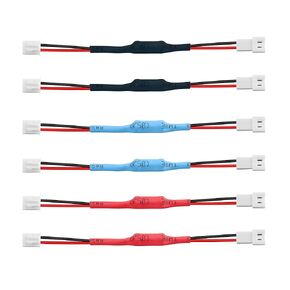 PNGKNYOCN XH 2.54 2Pin Graphics Card Fan Deceleration Line，Used for Computer Graphics Card Fan Speed Reduction Reduce Speed by 30%, 40%, and 50%（6-Pack）