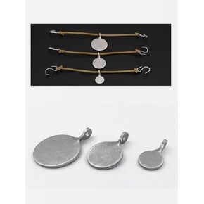 TOASIS Slingshot Targets 3pcs Outdoor Shooting Practice Steel Discs Target Assorted Sizes