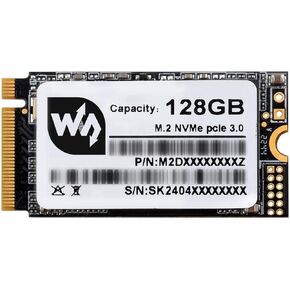 waveshare 128GB Solid State Drive, SK M2 NVME 2242, 3D TLC Flash Memory, High-Speed Reading/Writing, More Reliable & Durable-128GB