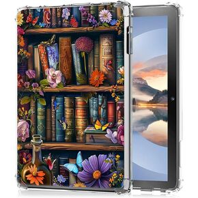 Clear Case for Remarkable Paper Pro Tablet 11.8 Inch 2024 Released, Transparent TPU Silicone Protective Shell Shockproof Case for Remarkable Paper Pro 2024, Flower Book