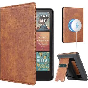 COBAK Stand Case لـ 7 "Kindle Paperwhite 12th Gen 2024 و Kindle Colorsoft مع حزام يدوي - متوافق مع iPhone Magsafe ، لمنصات الشحن اللاسلكية Samsung/Belkin/Anker ، ودائم ، ونومًا تلقائيًا ،