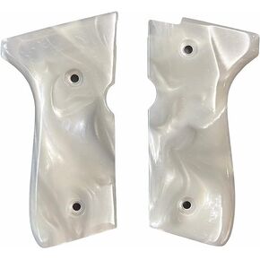 BMPL Handgun Grips Compatible Replacement for Beretta 92 92F 92FS FS 92SB 96 M992 M9 Full Size Resin Polyester Smooth Handmade Handcraft