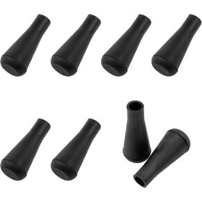 Lovelysp Black Soft Rubber Arrowheads Practice Safety Arrow Tips Soft Rubber Arrow (Inner Diameter 8mm Black) 8PCS