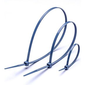 8" Long Metal Detectable Cable Tie,3.6mm x 200mm Metal Detectable Zip Ties Blue Zip Ties(pack of 100 pcs)