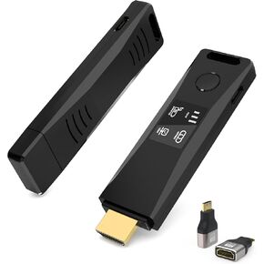 Wireless HDMI Transmitter and Receiver 4K - Wireless Video/Audio Extender for TV/Projector/Monitor, No Bluetooth 5.0 Adapter, HDMI Wireless Extender Kit for Streaming, Gaming, Home Theater