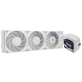 Thermalright Hyper Vision 360 ARGB AIO CPU Liquid Cooler - Magnetic Fixed 3.95" LCD Display Screen, 2150RPM PWM Fans, for AMD AM4/AM5 & Intel LGA1150/1151/1200/2011/1700/1851 | Black