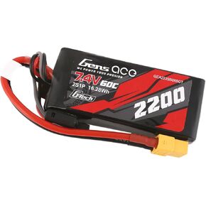Gens ace G-Tech 2200mah 60C 7.4v 2S Lipo Battery with XT60 Plug