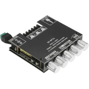 ZK-MT21 2.1 Channel Bluetooth Subwoofer Amplifier Board Module, 50Wx2+100W DC12-24V, Bluetooth and AUX Input, with Treble and Bass Control, for DIY Bluetooth Speaker