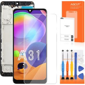 TFT for Samsung Galaxy A31 Screen Replacement for Samsung A31 LCD Display for SM-A315F SM-A315F/DS SM-A315G/DS Screen Touch Digitizer Assembly Repair Part with Frame(No Fingerprint Function)