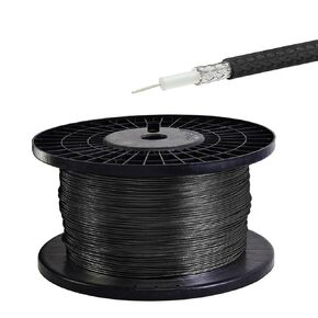 Yuslao RG179 Coax Cable 50FT Thin 3G HD SDI Cable 75 Ohm RG179 Coaxial Cable Low Loss Suitable for BNC MCX SMB Connector for Surveillance Camera and Video Equipment etc.