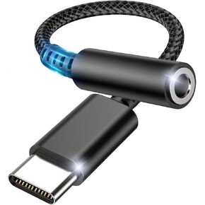 USB Type C to 3.5mm Female Headphone Jack Adapter