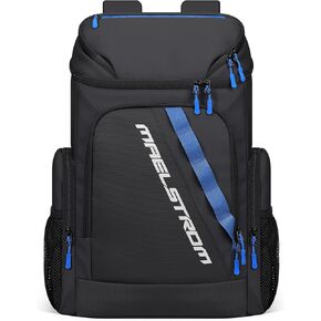Maelstrom Backpack Cooler,36 Can Cooler Backpack,Soft Cooler Bag Insulated Leakproof,Lightweight Ice Chest Backpack,Travel Cooler Lunch Backpack for Camping,Hiking,Beach,Black