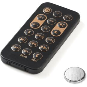 Remote Control Compatible with Klipsch RSB-3 RSB3 R4B R-4B 1062590 RSB6 RSB-6 RSB8 RSB-8 Sound Bar with Battery