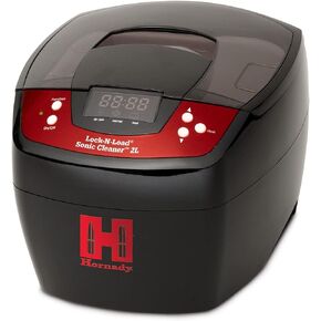Hornady Lock-N-Load Sonic Cleaner 2L, 110V, 043320 - Premium Way to Clean Gun Parts & Bullet Casings - 80 Watt Heated Ultrasonic Cleaner Helps Remove Built-Up Carbon Residue with High Frequency Energy