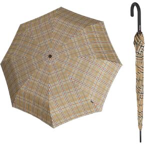 Knirps T.760 Stick Automatic Auto Open Rain Umbrella with Curved Handle - Windproof Travel Cane Umbrella with Automatic Open Button - Rain Umbrella for Adults - 105cm Diameter Stick Umbrella