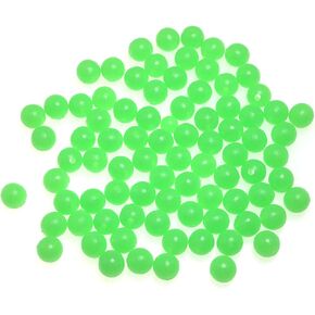 Plastic Round Beads Rubber Glow Fishing Beads Soft Beads Fishing Lures Accessories Soft Beads Fishing Lures Accessories Box Fishing Bait Eggs