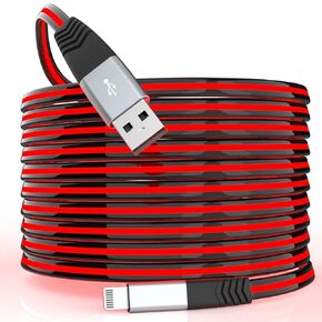 USB A to Lightning Cable 6FT (Apple MFi Certified) Lighted Up LED iPhone Charger Cable 6ft Fast Charging Data Cable for iPhone 14/13/12/11 Pro Max/XS/XR/X/8/7/6S/6Plus/SE/iPad