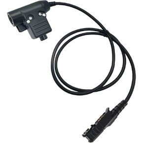 Tactical U94 Ptt System Push-to-Talk Button Compatible for Walkie Talkie 2 Way Radio(Civilian Wired) (for xpr3300e)