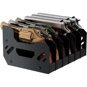Gun Rack for Pistol, Soft Foam Pistol Holder for Gun Safe, Cabinet, Storage, Handgun Stand Organizer Accessories with Gun Slots, 4 Gun Stand Fit Most Pistols, Black