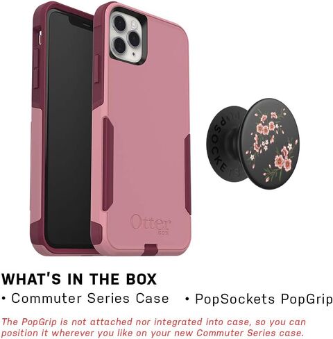 Case Otterbox Bundle Series Series for iPhone 11 Pro Max - (Cupids Way) + popsockets popgrip - (Blossom Flair) Pink in Saudi Arabia