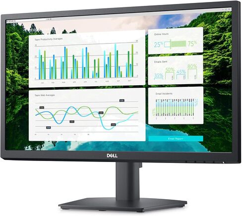 Dell 22" FHD VA 60Hz Display Monitor with Anti-Glare, VESA Mount (100x100mm), Flicker Free, 16.7M Colors, 1x HDMI 1.2, 1x VGA, Ideal for Home & Business, Black (2025 Latest Model - E2223HN) in Saudi Arabia