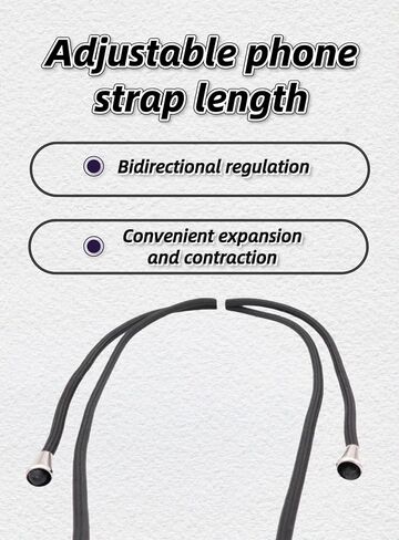 Cross-body strap stylish mobile phone lanyard, halter neck security, anti-loss lanyard fixing card, compatible most cellpnone in Saudi Arabia