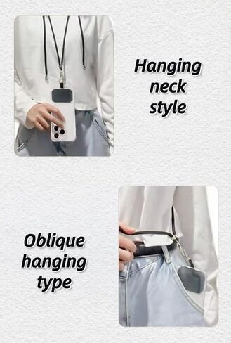Cross-body strap stylish mobile phone lanyard, halter neck security, anti-loss lanyard fixing card, compatible most cellpnone in Saudi Arabia