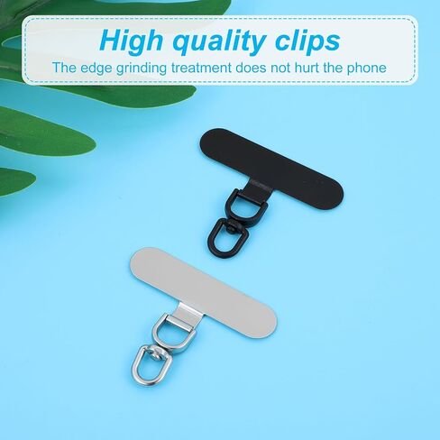 2 Pcs Universal Phone Tether Tabs Metal Phone Patches Phone Lanyard Patch Pad Phone Lanyard Replacement Part for Cell Phone Straps in Saudi Arabia