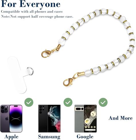 Natural raw stone beaded phone wrist strap, detachable shiny amethyst phone lanyard chain, key chain,Handbag chain in Kuwait