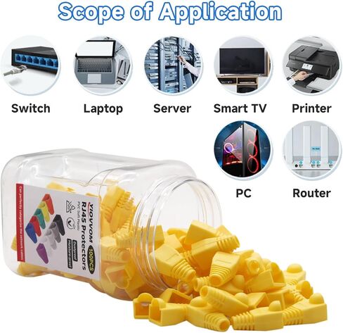 Ethernet RJ45 موصل الكابلات أحذية بلاستيكية ناعمة ، تغطية أحذية تخفيف سلالة ، CAT5 CAT5E CAT6E in Kuwait