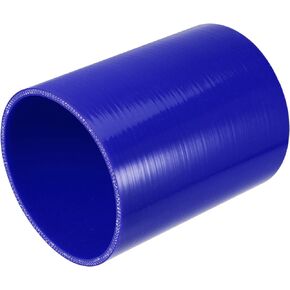 uxcell 1.75" ID 6" Length 4-Ply Reinforced High Temp Straight Coupler Silicone Reducer Hose Blue for Car Intercooler Intake Piping