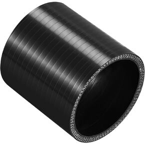60mm 2.36 ID Universal Car turbo 4-Ply Straight Silicone Coupler Pipe intercooler hose radiator hoses Replacement 76mm Black