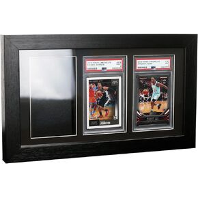 PSA Graded Card Display Frame - Wall Mount Baseball Trading Card Display Case ONLY Fit for 5 PSA Rating Cards, Display for Basketball Football Hockey Pokemon MTG (1 PSA Card x 3PCS)