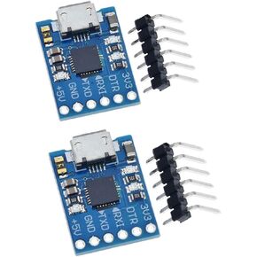 HiLetgo 2pcs CP2102 MICRO USB to UART TTL Module 6 Pin Serial Converter STC Replace FT232