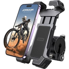 JOYROOM Bike Phone Mount, [1S Locks Phones] Motorcycle Phone Mount with Quick Lock, and Anti-Slip Handlebar Clamp for Bicycle Scooter ATV/UTV, Fit for iPhone 15/14/13/12 Pro Max and All Phones in Kuwait