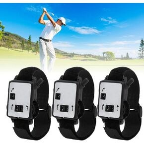 DAUERHAFT Golf Score Counter, 3PCS Mini Wrist Golf Stroke Counter Watch Manual Type Stroke Shot Keeper Lightweight Golf Watch Compteur Manuel, Manual Dial Indicator for Sport Coach Casino
